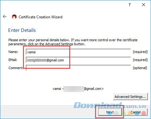 Tạo cặp khóa mã hóa/giải mã Tạo cặp khóa mã hóa/giải mã