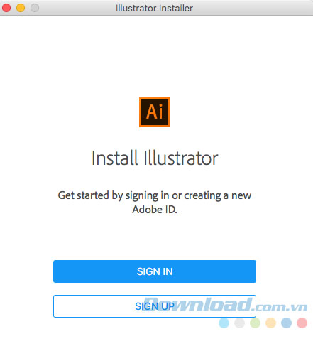 Đăng nhập tài khoản Adobe ID