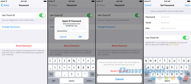 Thiết lập mật khẩu iPhone