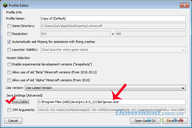Chọn đường dẫn Chọn đường dẫn