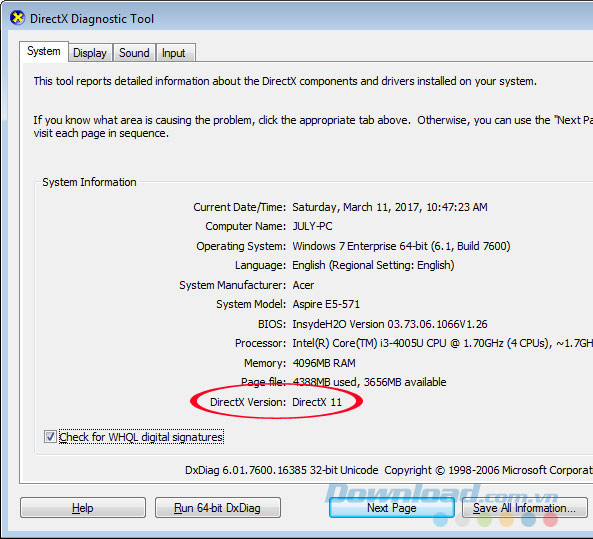 Check driver Check driver