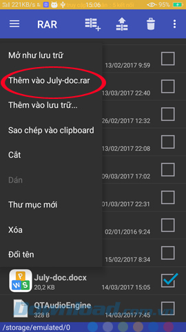 Nén file