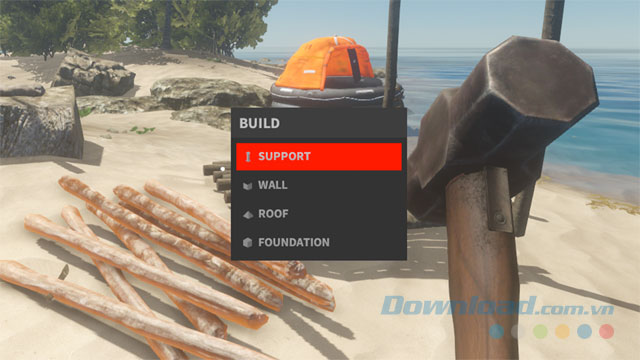Cách xây dựng trong game Stranded Deep