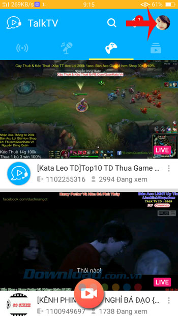 Ảnh đại diện sau khi thay