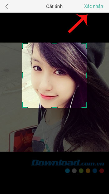 Xác nhận Crop ảnh