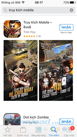 Tìm kiếm game Truy Kích Mobile
