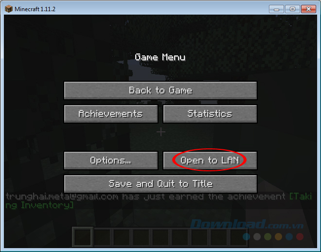 Open to LAN