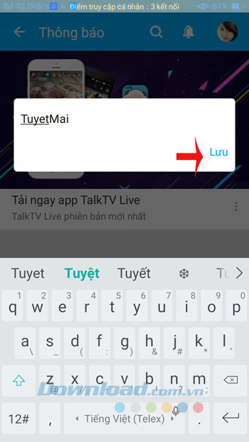 Đổi tên tài khoản
