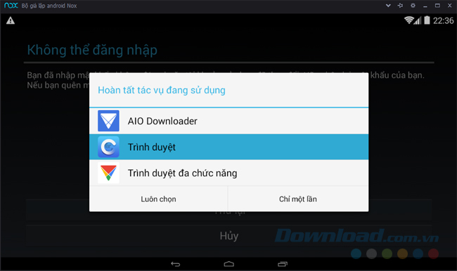 Lựa chọn hiển thị