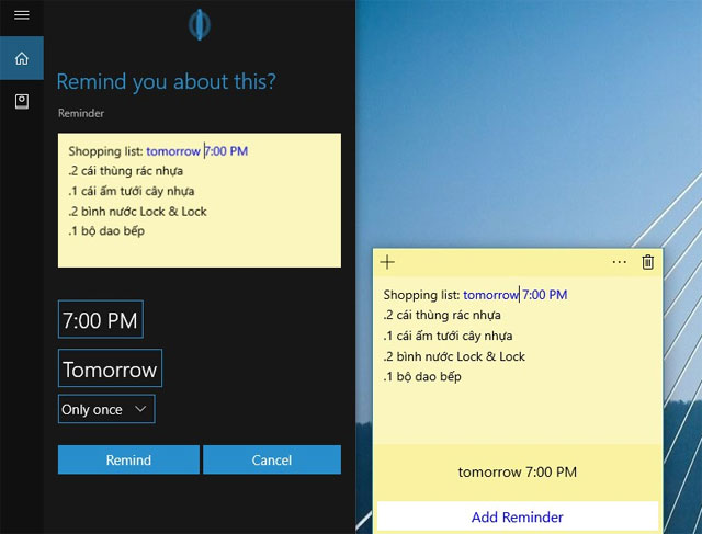 Tạo lịch nhắc (Reminder) Tạo lịch nhắc (Reminder)