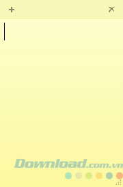 Giao diện Sticky Note Giao diện Sticky Note