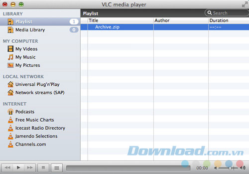 Chạy file media trong file lưu trữ Chạy file media trong file lưu trữ