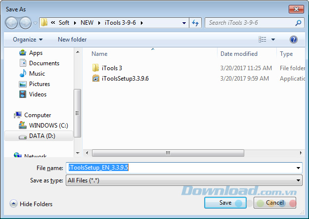 lưu lại file