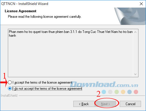 Đồng ý cài đặt QTTNCN Đồng ý cài đặt QTTNCN