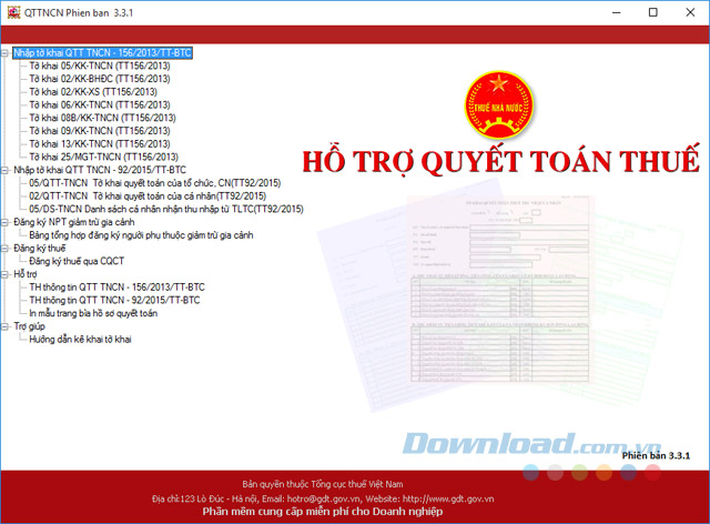 Giao diện chính của QTTNCN Giao diện chính của QTTNCN