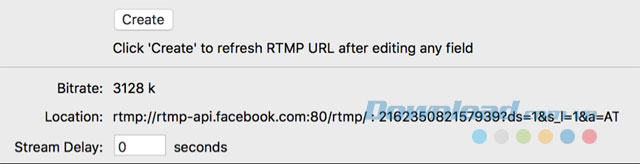 Tạo phiên stream mới Tạo phiên stream mới