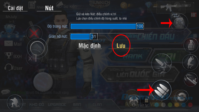 Chỉnh kích thước và vị trí