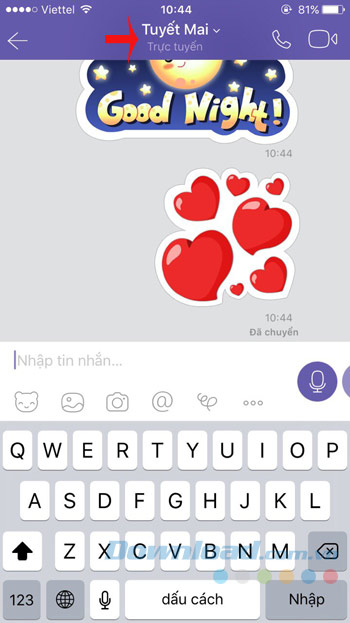 Cuộc trò chuyện Viber