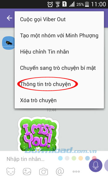 Thông tin trò chuyện