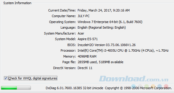 Cấu hình máy tối thiểu