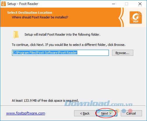 Cài đặt Foxit Reader