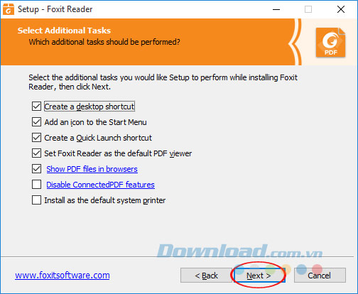 Tạo Shortcut Foxit Reader
