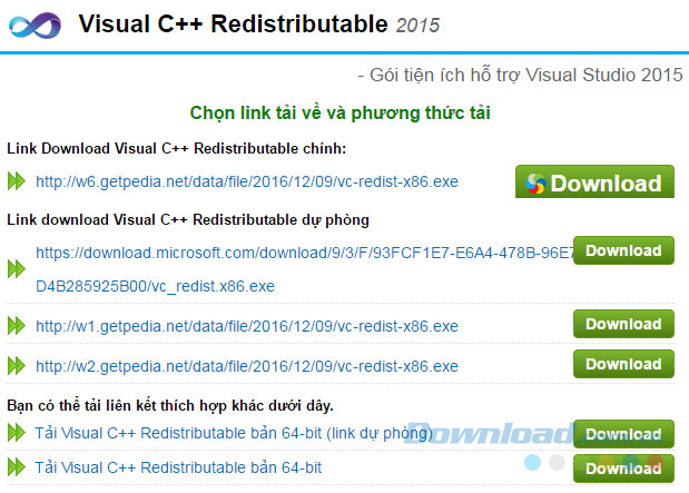 Cài đặt Visual C++