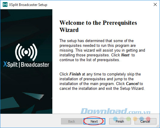 Cài đặt XSplit Cài đặt XSplit