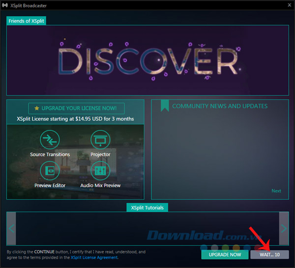 Đợi 10 giây Đợi 10 giây
