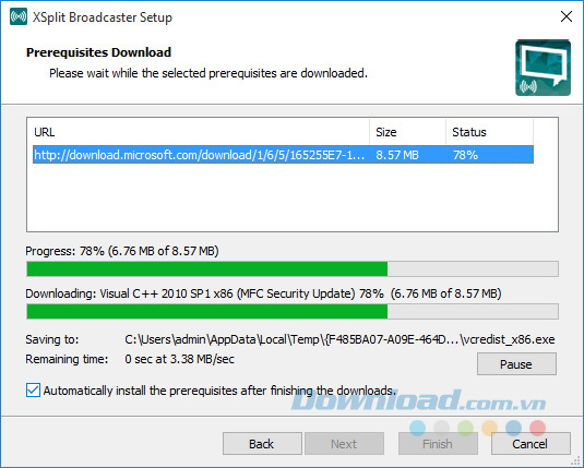 Download thành phần bổ trợ Download thành phần bổ trợ