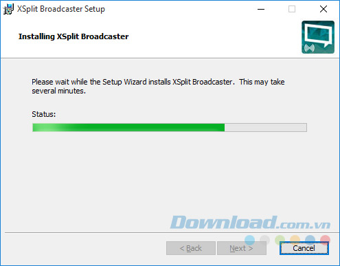 Quá trình cài đặt XSplit Quá trình cài đặt XSplit