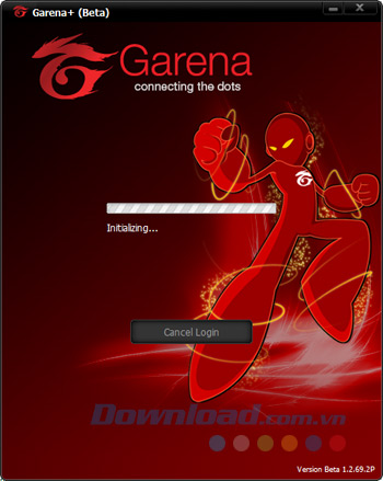 Quá trình đăng nhập Garena