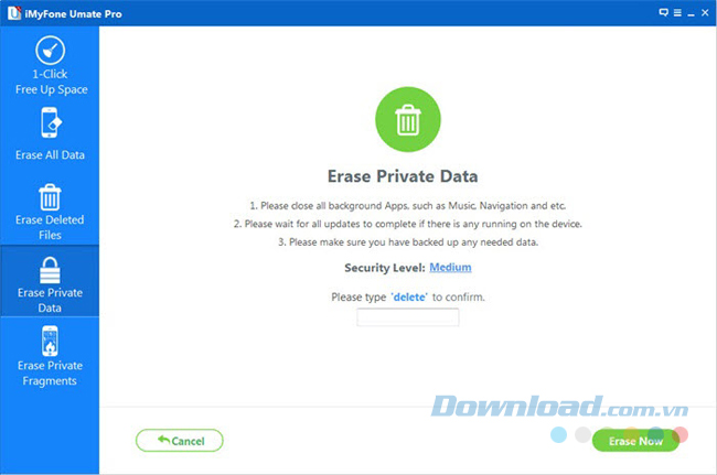 Xóa chọn lọc các dữ liệu