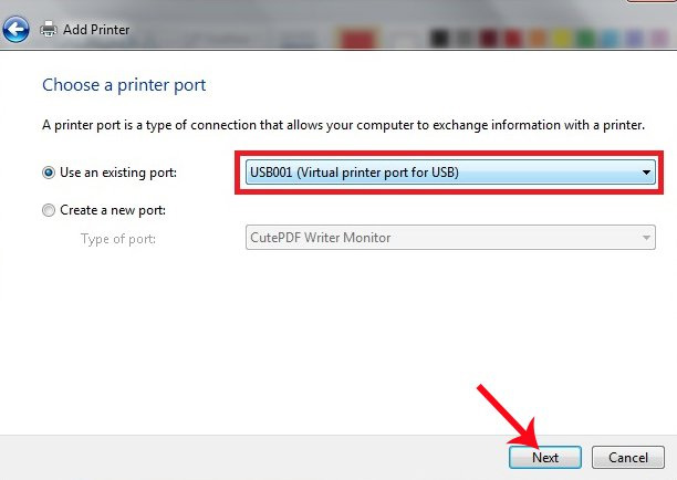 Chọn Port Chọn Port