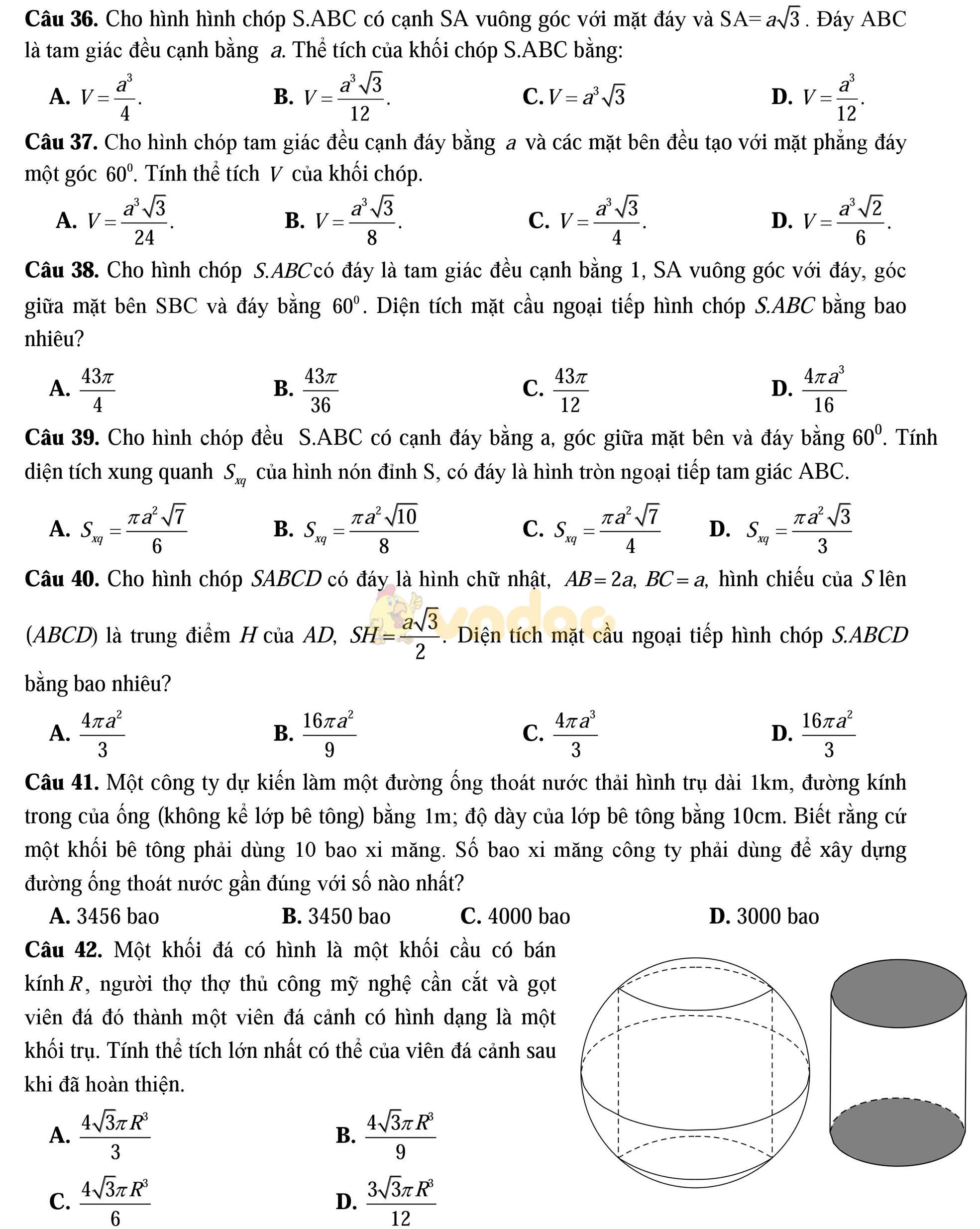 Bộ đề thi thử THPT Quốc gia năm 2017 môn Toán Bộ đề thi thử THPT Quốc gia năm 2017 môn Toán