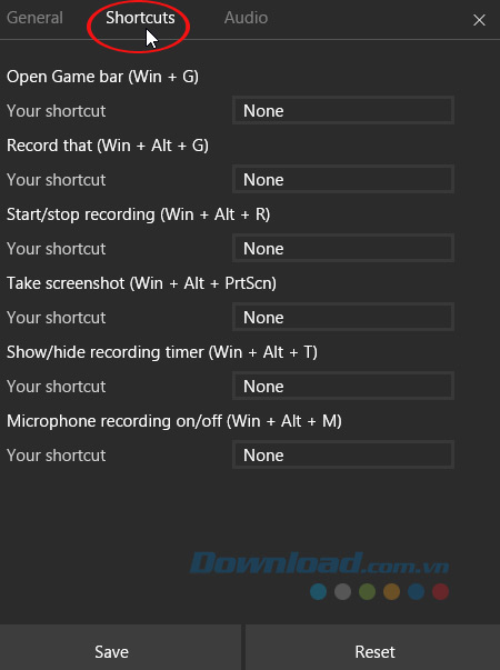 Chỉnh sửa phím tắt Chỉnh sửa phím tắt