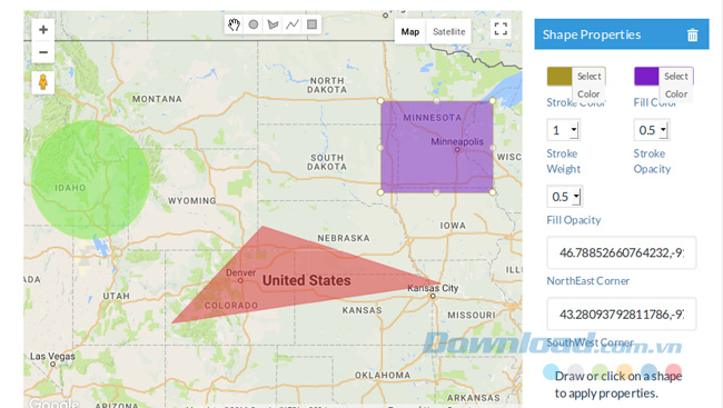 Thay đổi các thuộc tính của hình Thay đổi các thuộc tính của hình