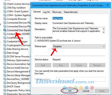 Startup type Startup type