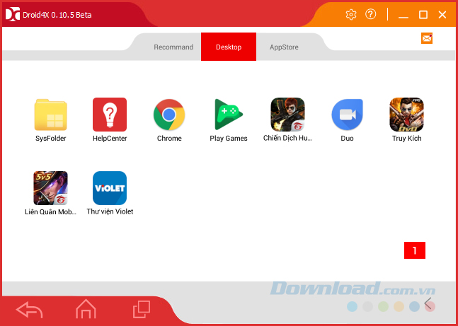 Giao diện chính Giao diện chính