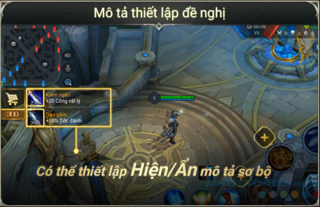 Mô tả trang bị Mô tả trang bị