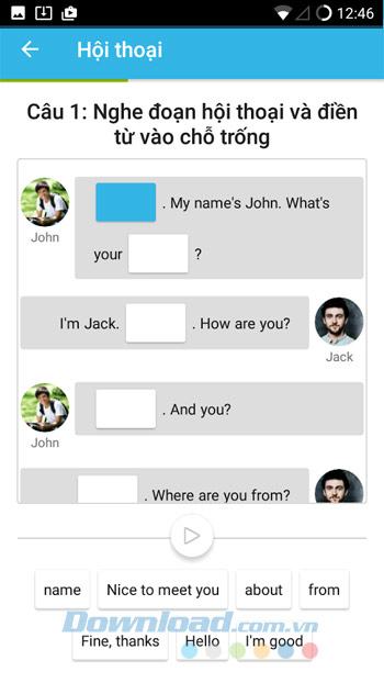 Hội thoại tiếng Anh