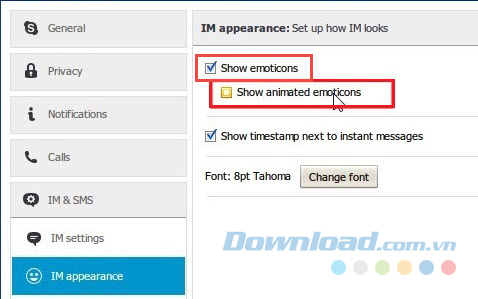 Vô hiệu hóa các biểu tượng động