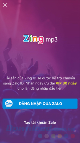 Đăng nhập qua Zalo