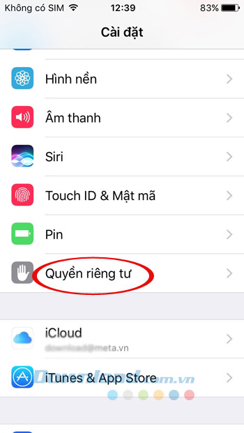Quyền riêng tư
