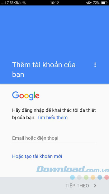 Nhập địa chỉ email