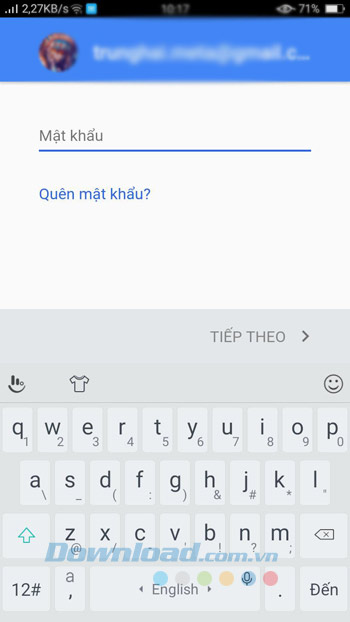 Nhập mật khẩu