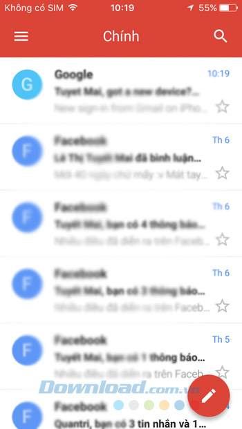 Giao diện Gmail