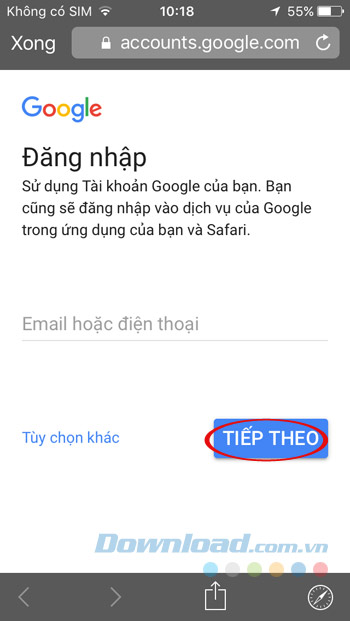 Nhập số điện thoại