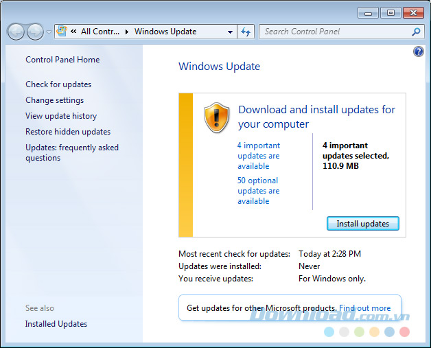 Cập nhật Cập nhật