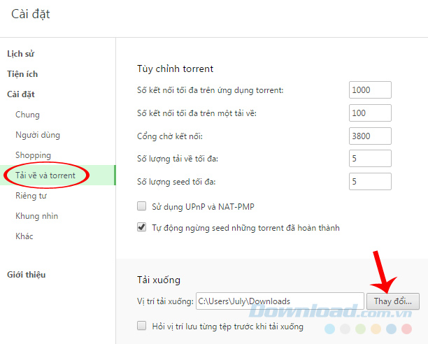 Tải về và torrent